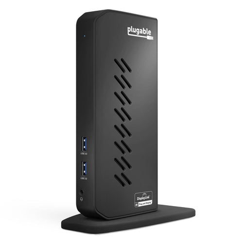 Plugable Technologies UD-6950Z laptop dock/port replicator Docking USB 3.2 Gen 1 (3.1 Gen 1) Type-C Black